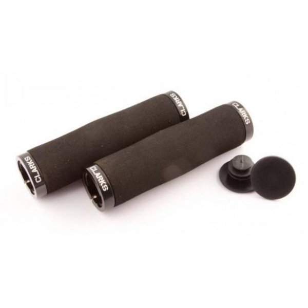 Грипсы 130 мм CLARK`S CLO223 на руль полиуретан 130мм эргон. облегч. 2 фикс. черные