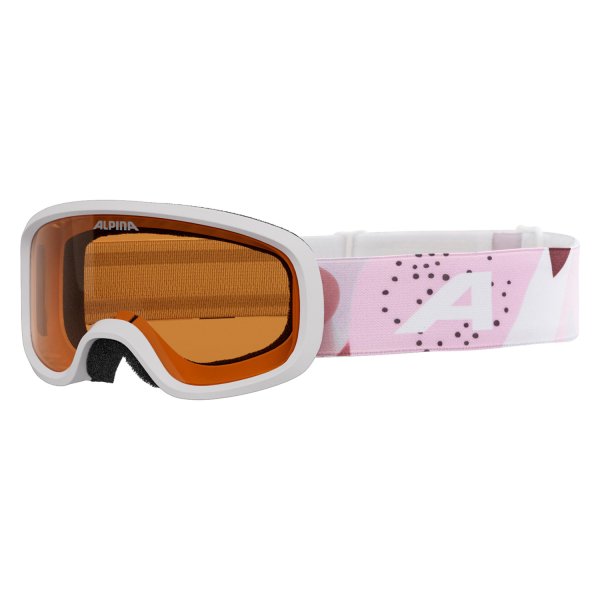 Маска горнолыжная ALPINA Piney 2.0 White-Rose Matt/Orange S2