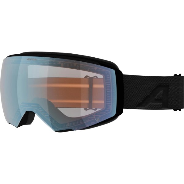 Маска горнолыжная ALPINA Granby 2 V Black Matt/V Blue S1-S3 (US:M)