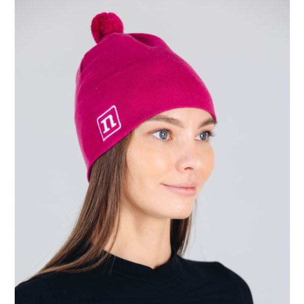 Шапка NONAME XC KNIT HAT DARK RASPBERRY
