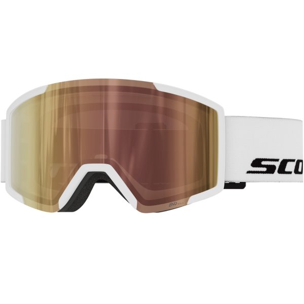 Маска горнолыжная SCOTT LS white / AMP LS cinnamon chrome S1-3