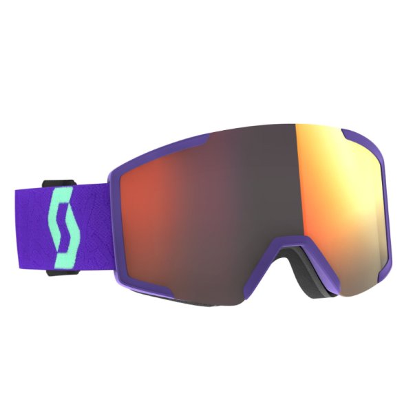 Очки горнолыжные SCOTT Shield deep purple / solar red chrome