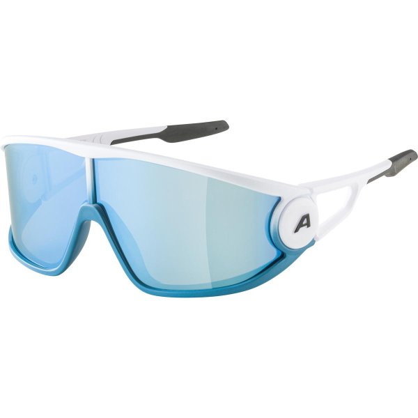 Очки солнцезащитные ALPINA Legend White Matt/Iceberg Mirror Cat.3 + Hydrophobic