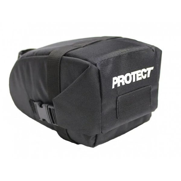 Сумка велосипедная под седло PROTECT, р-р 18х9х9 см, цвет черный