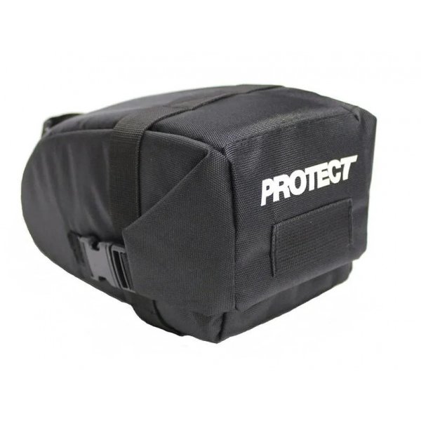 Сумка велосипедная под седло PROTECT, р-р 18х9х9 см, цвет черный