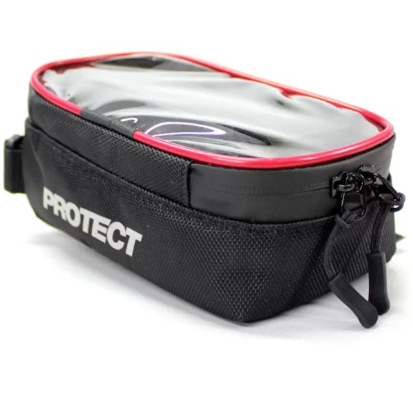 Сумка велосипедная на раму PROTECT, р-р 19х9х10см, цвет черный