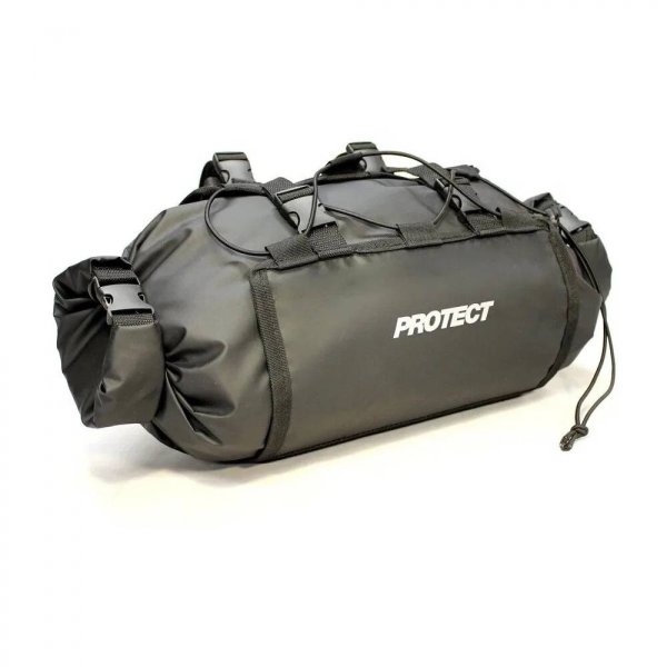 Сумка велосипедная на багажник PROTECT, до 17 л, цвет черный