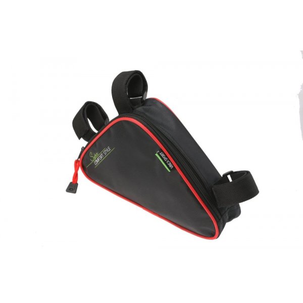 Сумка велосипедная под раму Vinca Sport FB 05-1 280*210*60 мм, красный кант
