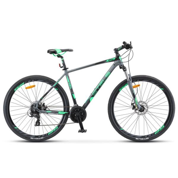 Велосипед Stels Навигатор 930 МD, колесо 29, Антрацитовый/зеленый, рама 16,5