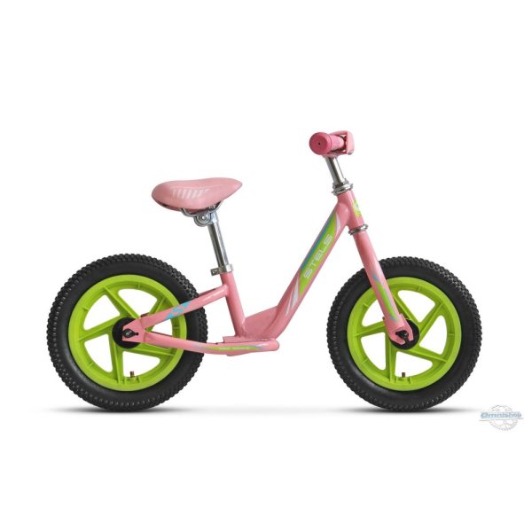 Беговел Stels Powerkid Girl, колесо 12, розовый