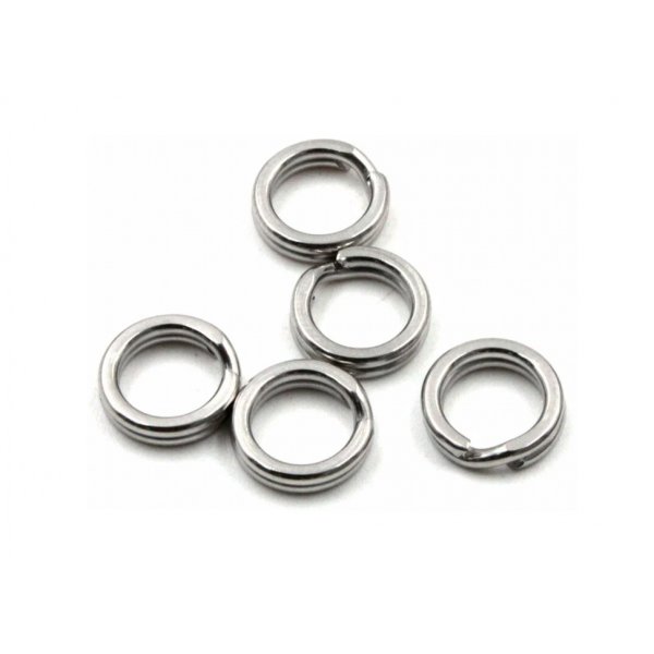 Заводное кольцо Namazu RING-A, цв. Cr, р. 6 ( d=6,3 mm), test-12 кг (уп.10 шт)/2000/
