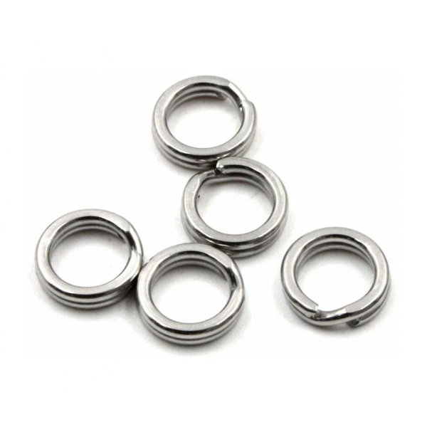 Заводное кольцо Namazu RING-A, цв. Cr, р. 4 ( d=8 mm), test-23 кг (уп.10 шт)/2000/