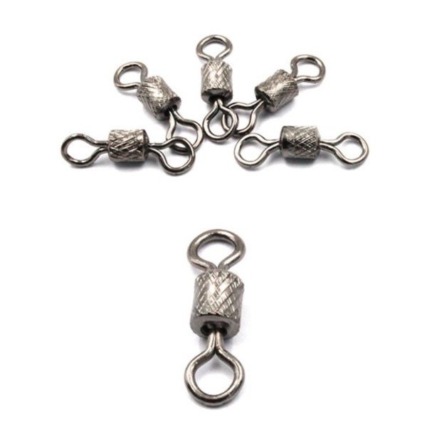 Вертлюг Namazu ROLLING RIBBED SWIVEL, латунь, цв. BN, р. 9, test-6 кг (уп.10 шт)/3000/