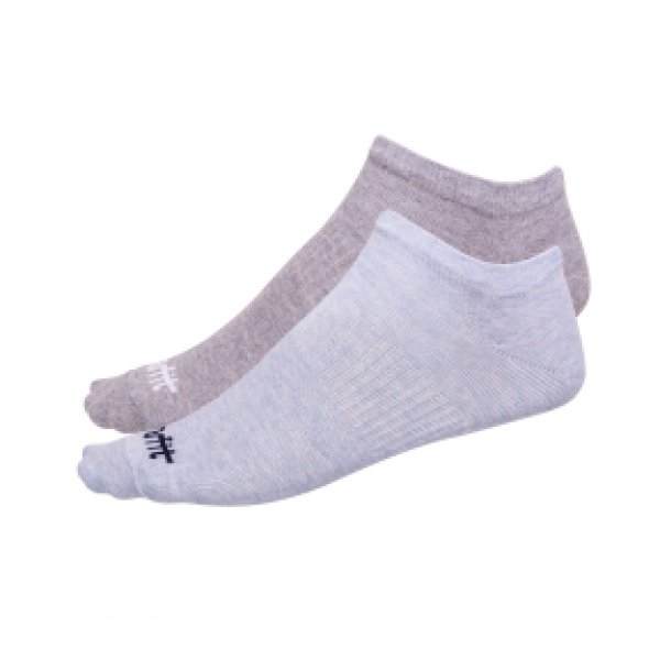 Носки низкие STARFIT SW-205, голубой меланж/светло-серый меланж (2 ПАРЫ) (43-46)