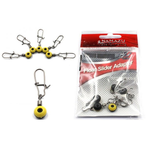 Крепеж для скользящего поплавка Namazu FLOAT SLIDER ADAPTER, цв. BN, р. S (упак10 шт)