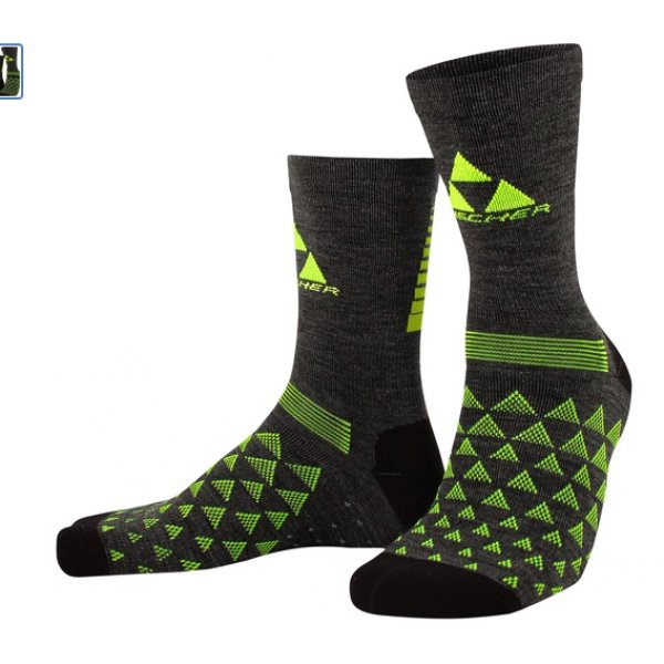 Носки Fischer Nordic (серый/неон) (45-47)