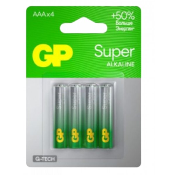 Батарейка GP Super alkaline AAA LR03 4шт