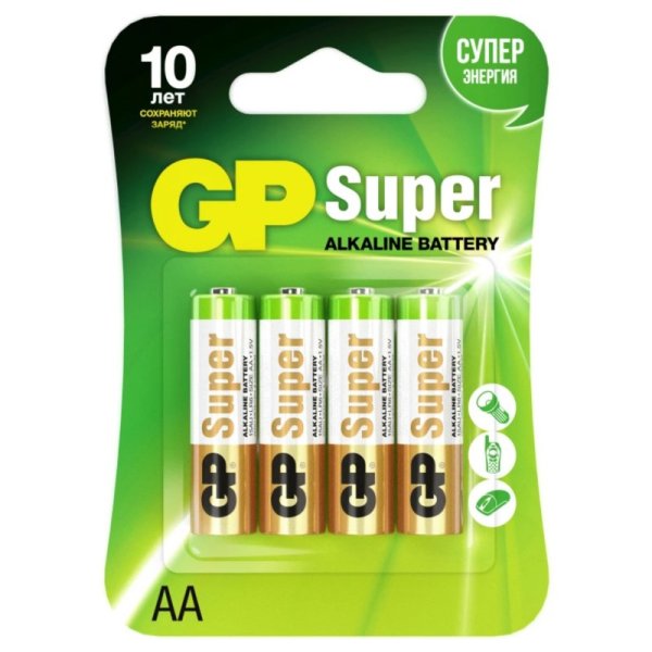 Батарейка GP Super alkaline AA LR6 4шт