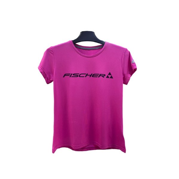 Футболка женская Fischer Logo фуксия, XS