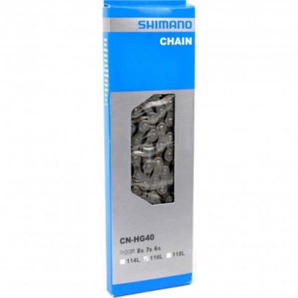 Цепь Shimano, HG40, 6/7/8ск, 116 зв., с замком