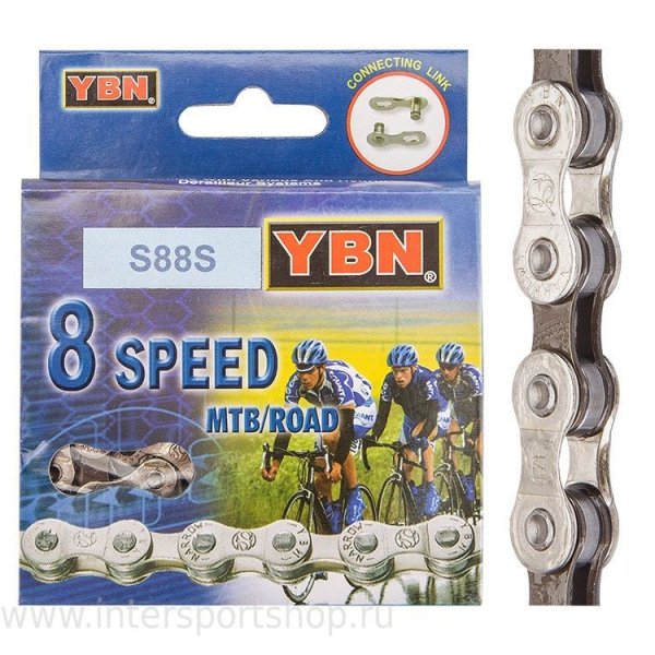 Цепь YBN S88, 116 звеньев, для трещотки/кассеты на 8 звезд