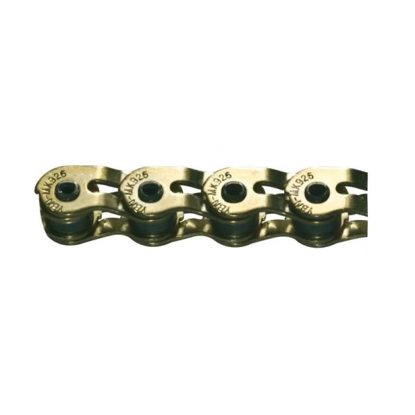 Цепь .CL918 G2HL 3-201 HALF LINK 1/2x1/8 102зв. хром. в коробке с замком 1скор./BMX золотистая CLA