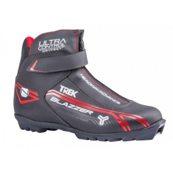 Ботинки лыжные TREK Blazzer Control 2 NNN (черный/красный) (р.RU41; EU42; 26,5см)