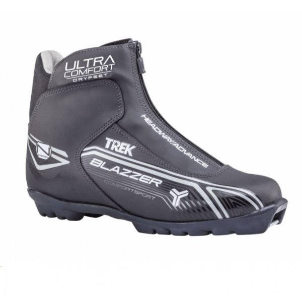 Ботинки лыжные TREK Blazzer Comfort 4 NNN (черный, лого серый) (р.RU41; EU42; 26,5см)