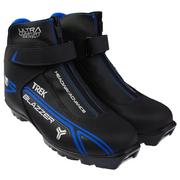 Ботинки лыжные TREK Blazzer Control 3 NNN (черный/синий) (р.RU43; EU44; 27,5см)