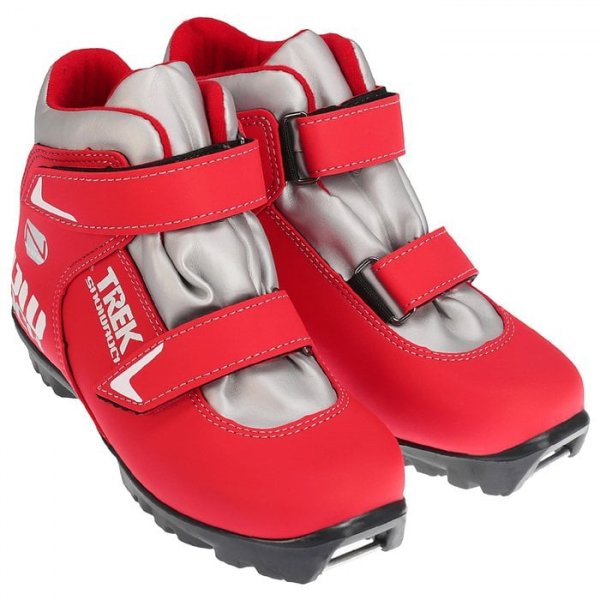 Ботинки лыжные TREK Snowrock 3 NNN красный (лого серебро) (RU36; EU37; 23см)