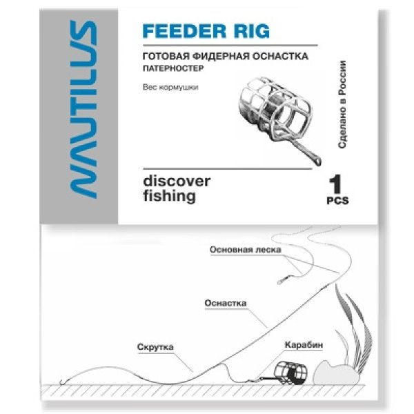Фидерная оснастка Nautilus Патерностер № 1 d-0.25мм