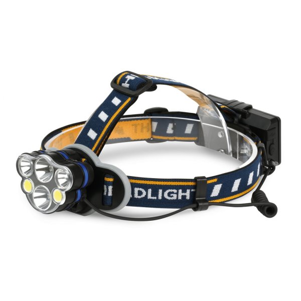 Фонарь SMARTBUY налобный.аккум.2*5 Вт LED + 2*3Вт+2*3Вт COB (SBF-HL027)
