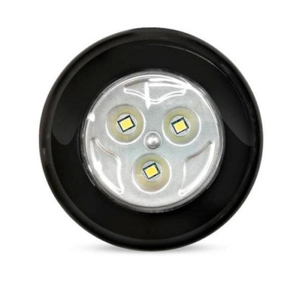 Фонарь SMARTBUY светодиод.PUSH LIGHT 3Вт 3AAA, черный, 1реж, пласт