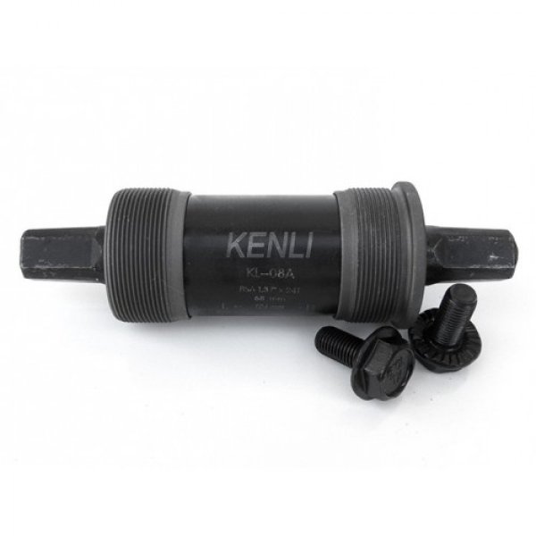 Каретка KENLI KL-08A 68/124 мм, стальные чашки и корпус, 2 промподшипника