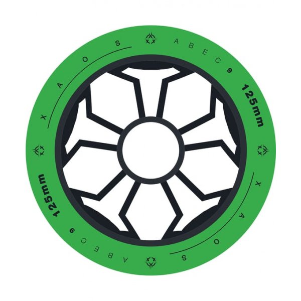 Колесо для трюкового самоката XAOS Clover Green 125 мм