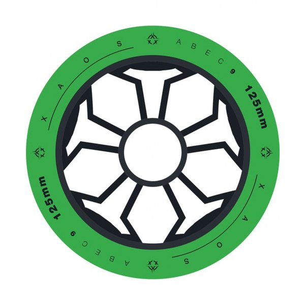 Колесо для трюкового самоката XAOS Clover Green 125 мм