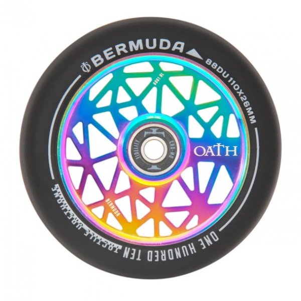 Колесо для трюкового самоката Oath Bermuda 110 (2 шт.) черный/мульти