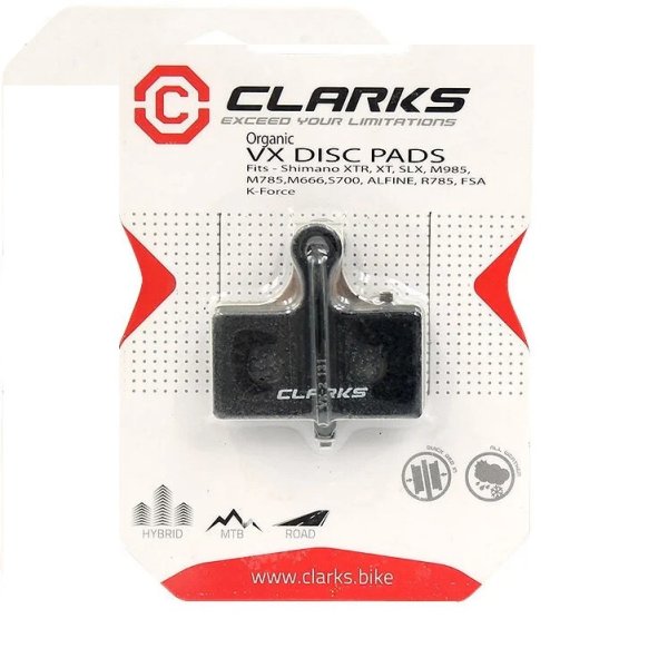 Колодки тормозные СLARK&amp;#039;S VX852C для SHIMANO M985,M785,M666,M615,R785,CLARKS M2,FSA