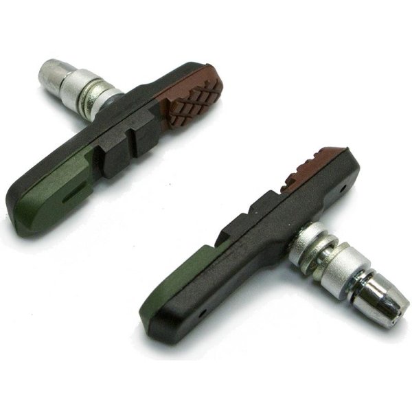 Колодки тормозные под V-brake ZEIT Z-629 72мм черн/коричн/зел