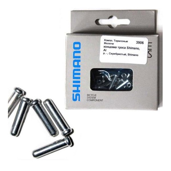 Наконечник троса тормоза Shimano Y62098045, алюминий