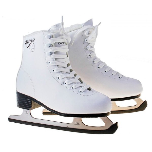 Коньки фигурные BlackAqua FS-102/Grace PW-215F Fur р.32
