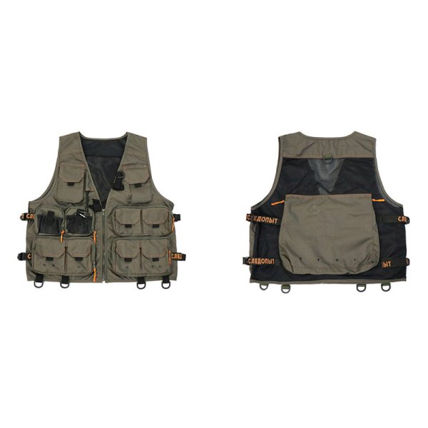Жилет рыболовный СЛЕДОПЫТ Fishing Mesh Vest Backpack, р. XL