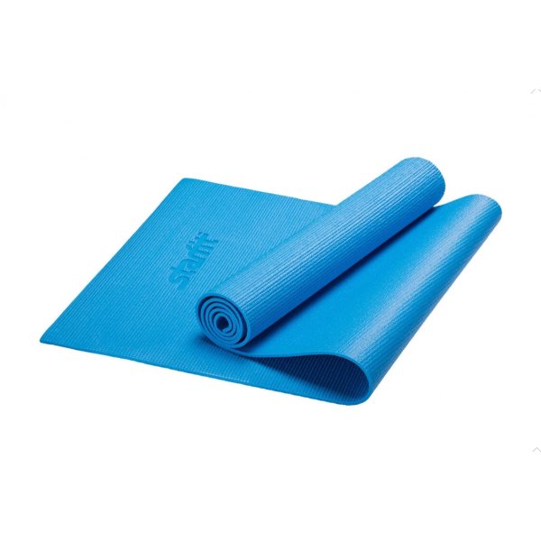Коврик для йоги STARFIT FM-101 PVC 173*61*0,5 см синий пастель