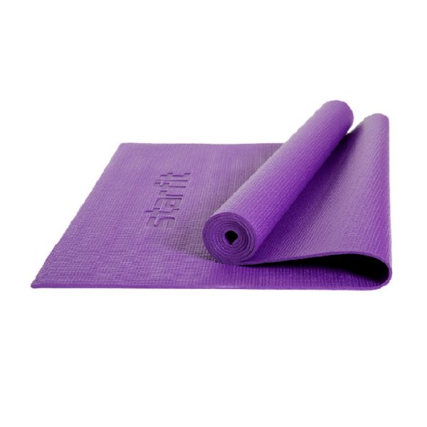 Коврик для йоги STARFIT FM-101 PVC 173*61*0,4 см фиолетовый