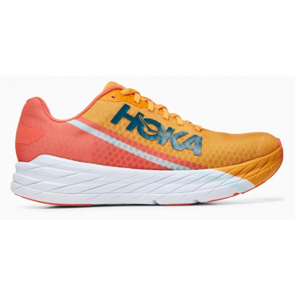Кроссовки мужские Hoka M ROCKET X RADIANT YELLOW / CAMELLIA 08/09