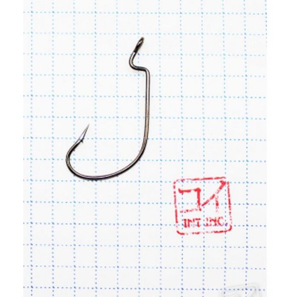 Крючки офсетные KOI OFFSET WORM , размер 1/0 (INT), цвет BN (10шт.)
