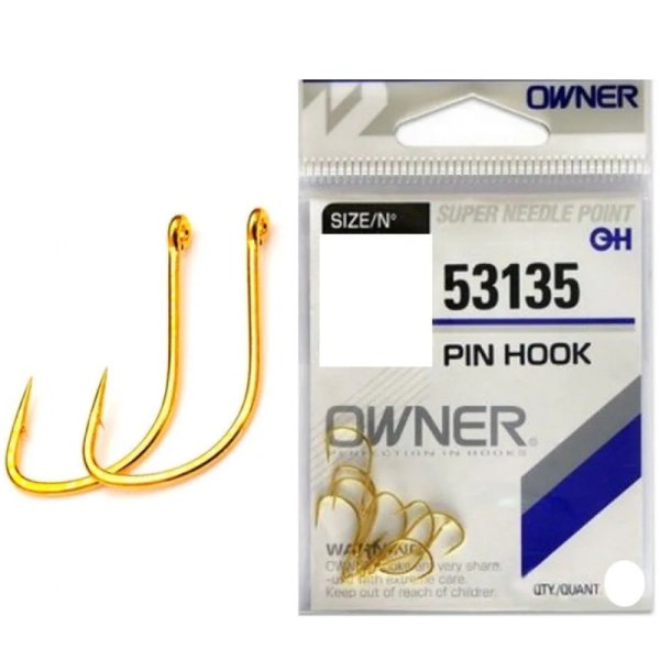 Крючки OWNER Pin Hook gold №10 (10шт.)