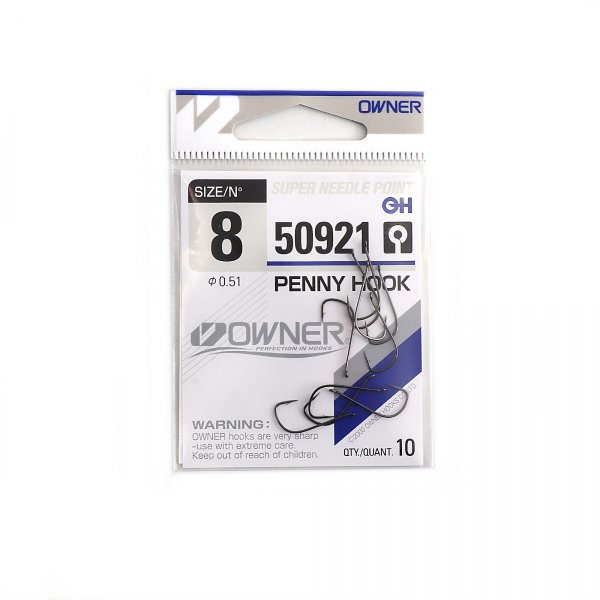Крючки OWNER Penny Hook BC №8 (10шт.)