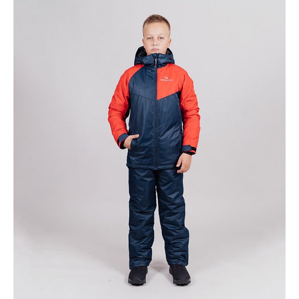 Утепленная куртка Nordski Jr Premium Sport Red/Dark Navy рост 158