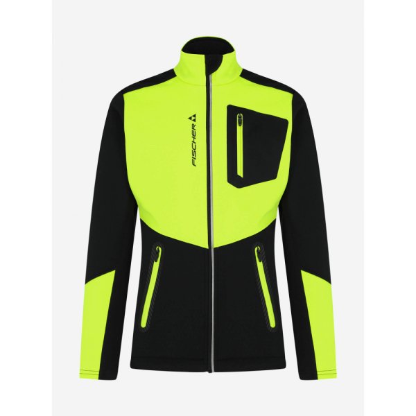 Куртка детская FISCHER Softshell Warm (FW22/23) (черно-лим.) рост 146